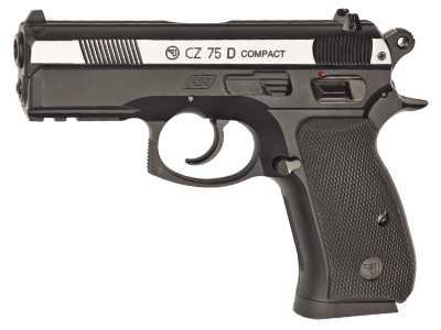 Пневматический пистолет ASG CZ 75D Compact (никелированная вставка)